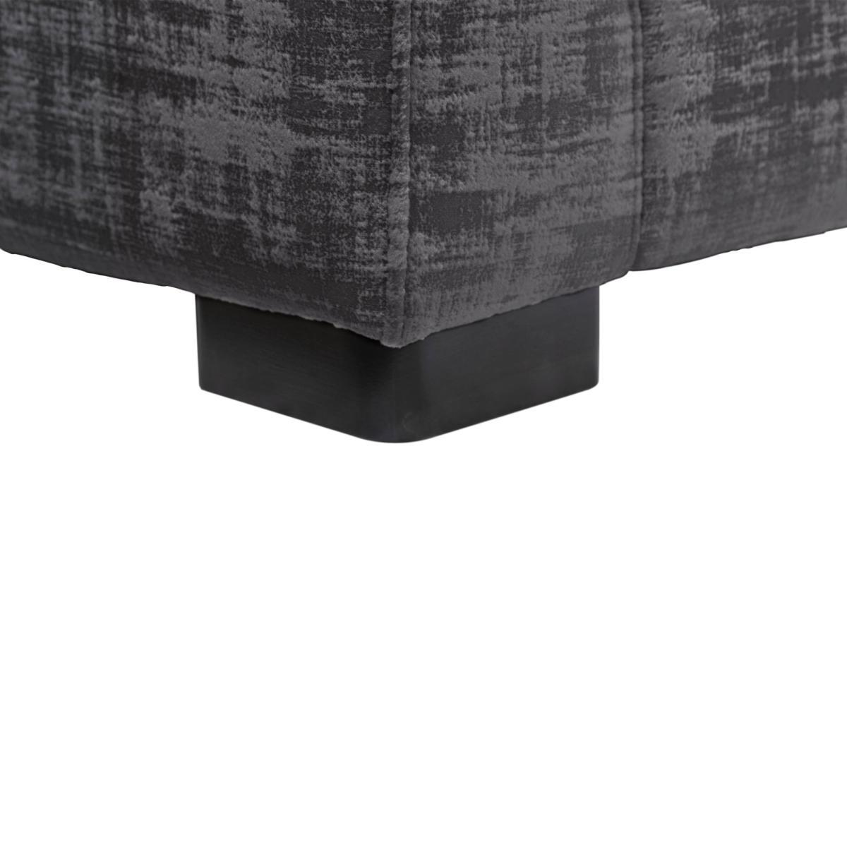 Carson Distressed Velvet 4 Seater Sofa Grey – image 7