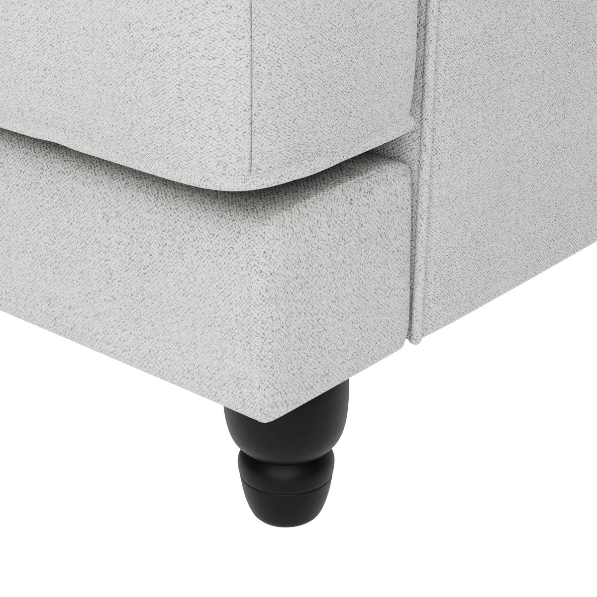 Beatrice Boucle Scatter Back 4 Seater Sofa Light Grey – image 6