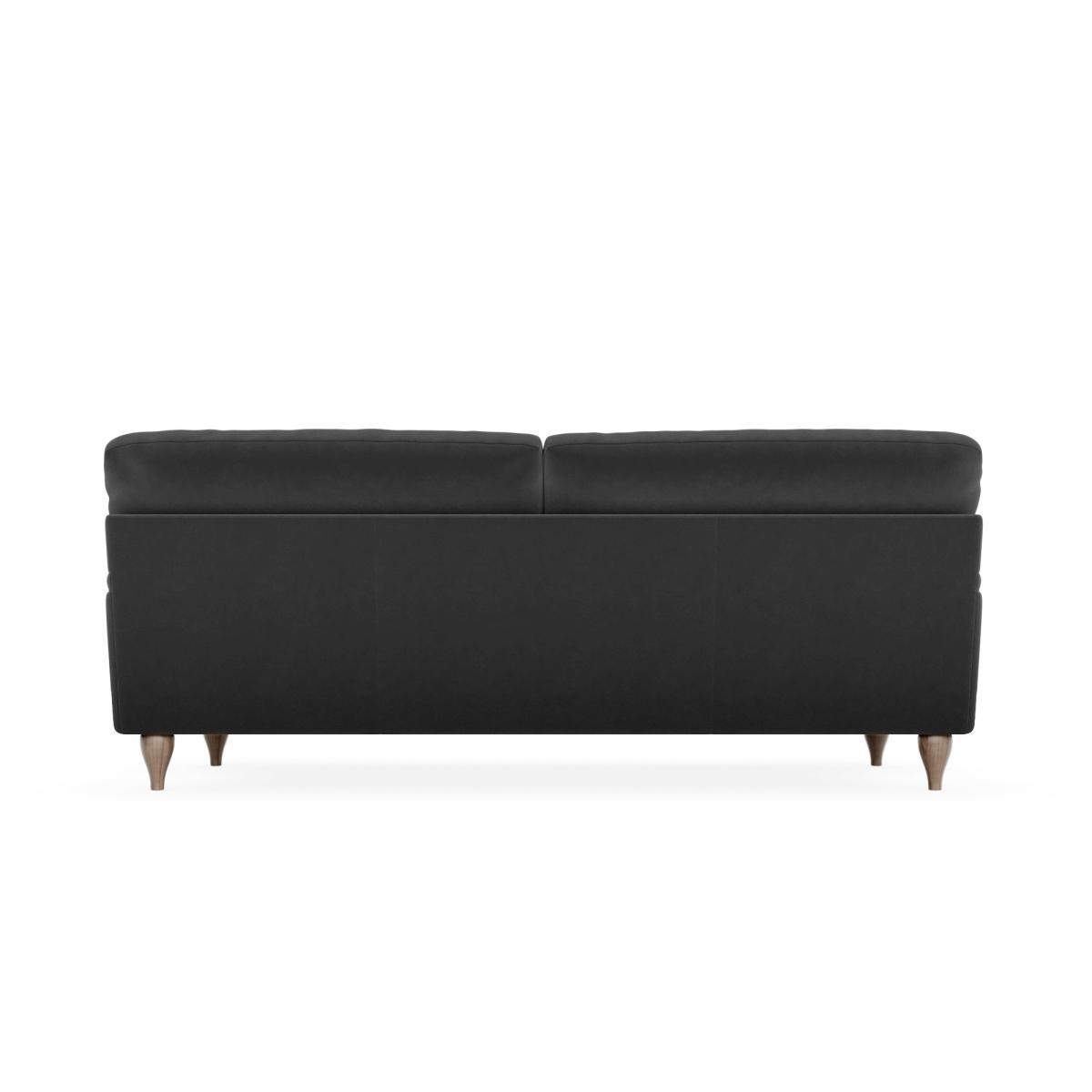 Darwin Luxury Velvet 4 Seater Sofa Luxury Velvet Black – image 5