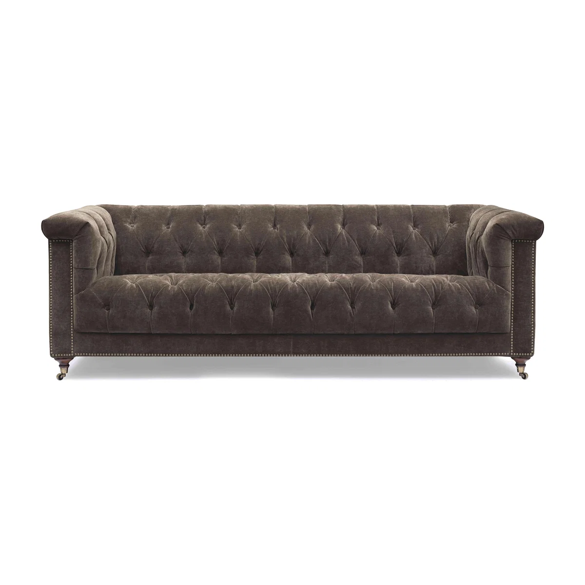 At The Helm - Wallace 4 Seater Fabric Chesterfield Sofa with USB-C – image 1