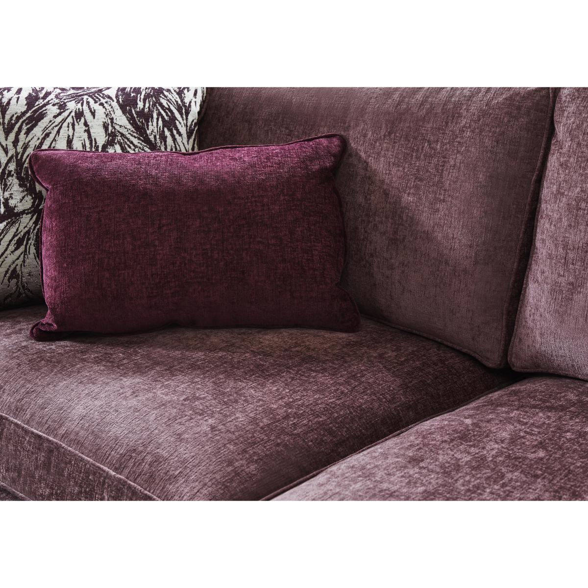 Boutique Chatterley 4 Seater Split Frame Sofa with Knole Arms - Canopy Mulberry with Walnut Legs – image 4