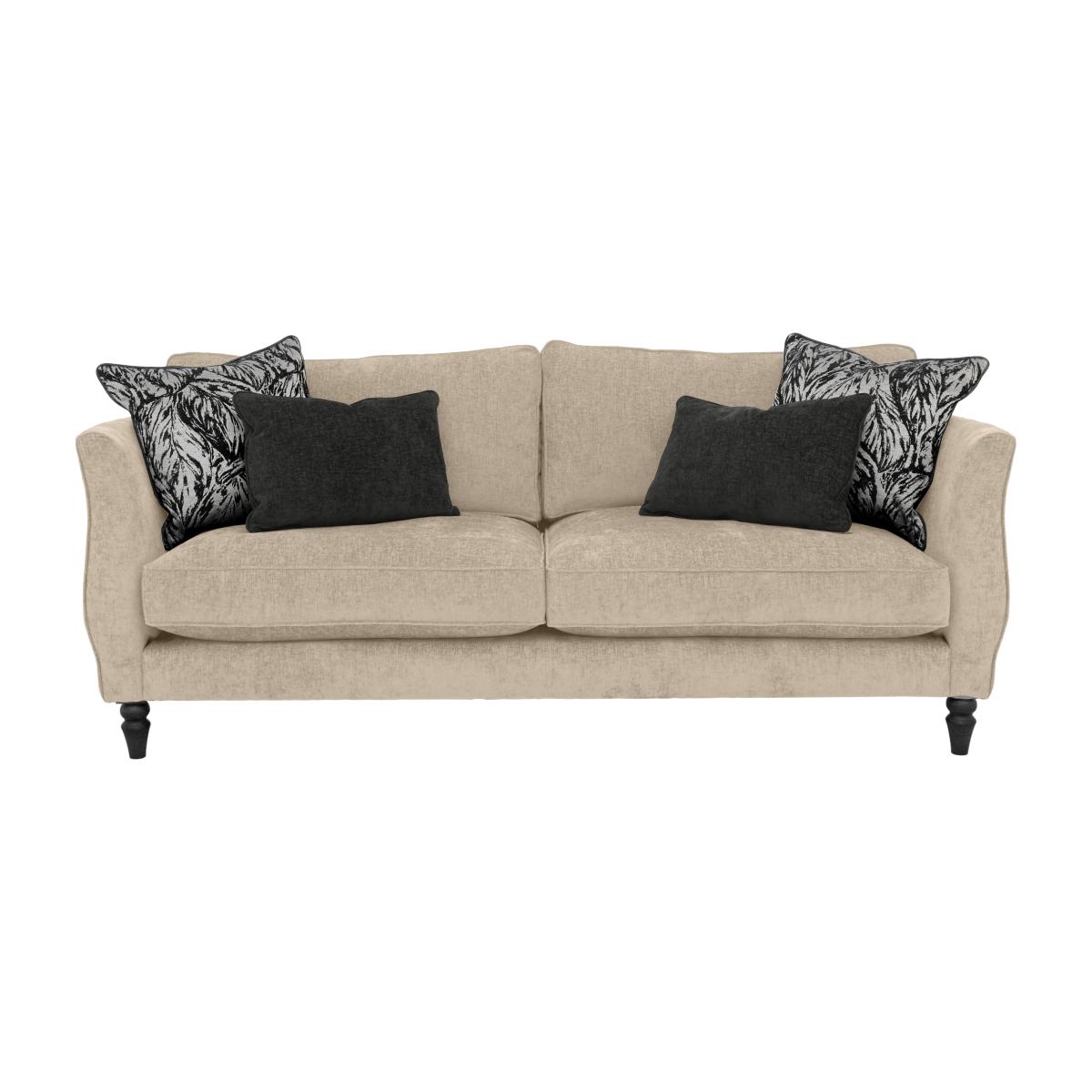 Boutique Chatterley 4 Seater Sofa - Bolero Eggshell with Ebony Feet – image 1
