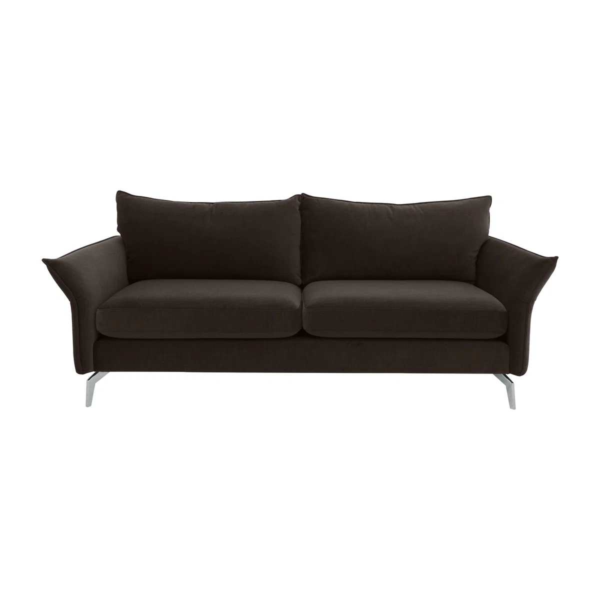 Skylar 4 Seater Fabric Sofa - Brown – image 1