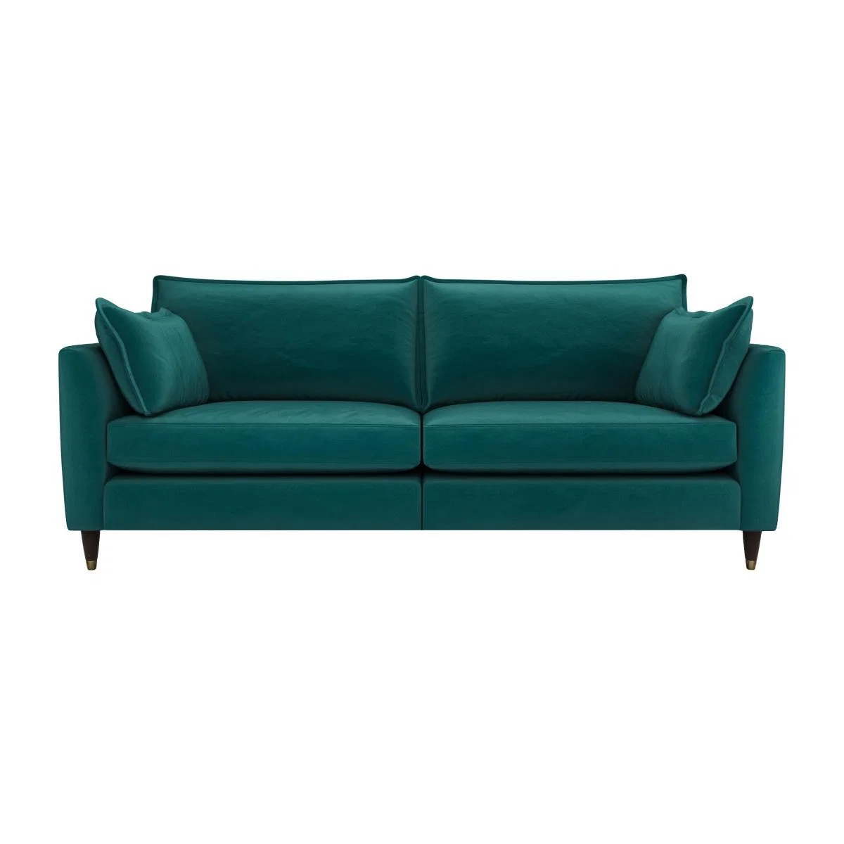 The Lounge Co. - Colette Fabric 4 Seater Sofa - Teal – image 1