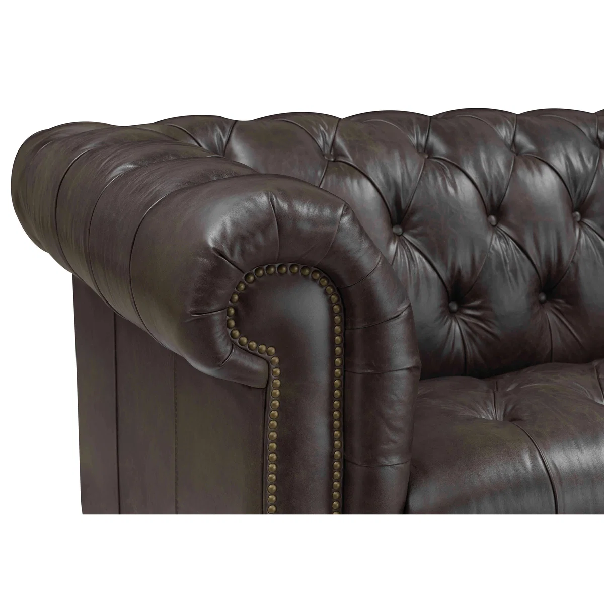 At The Helm - Walter 4 Seater Leather Chesterfield Sofa – image 2
