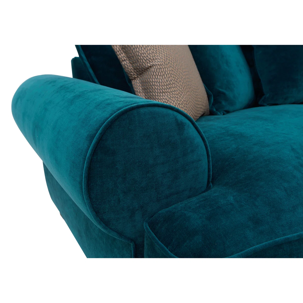 Brianna 4 Seater Split Scatter Back Sofa - Teal – image 6