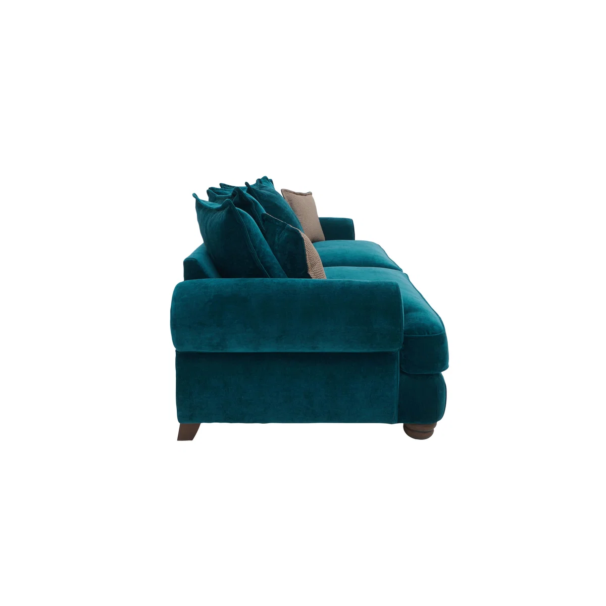 Brianna 4 Seater Split Scatter Back Sofa - Teal – image 8