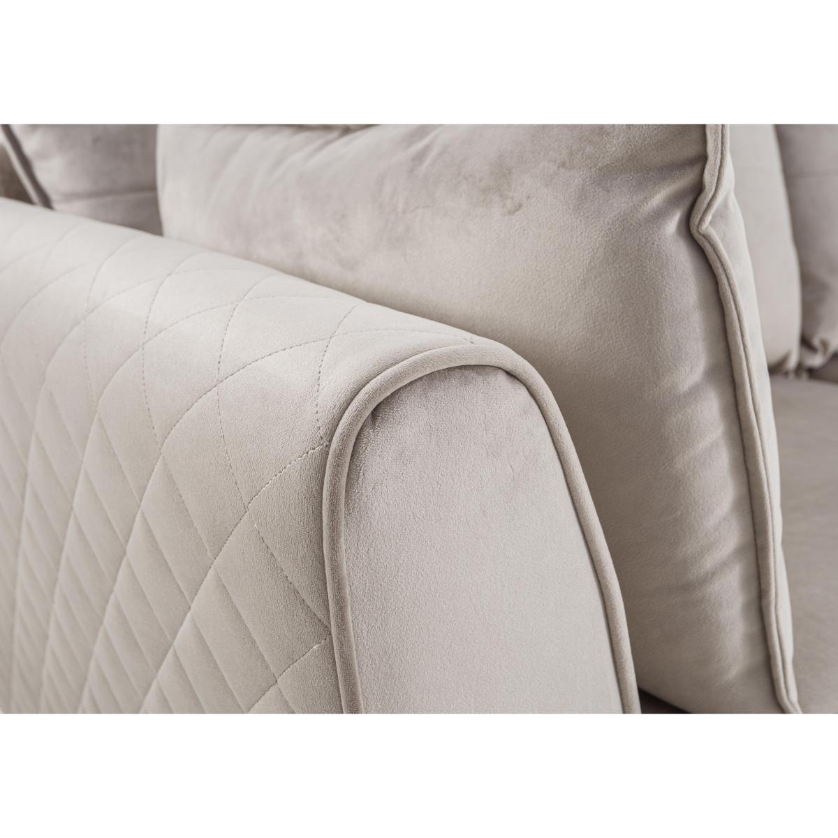 Celestia 4 Seater Fabric Sofa - Cream – image 4