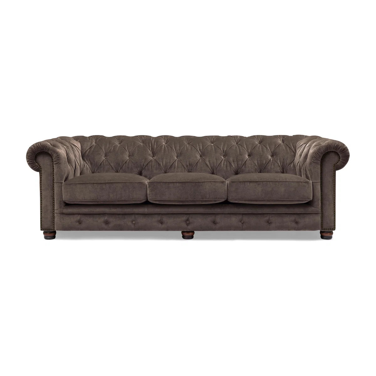 At The Helm - Shackleton 4 Seater Fabric Chesterfield Sofa – image 1