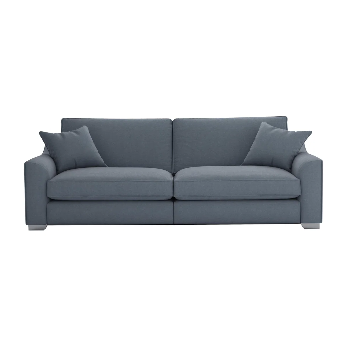The Lounge Co. - Isobel 4 Seater Fabric Sofa - Blue – image 1