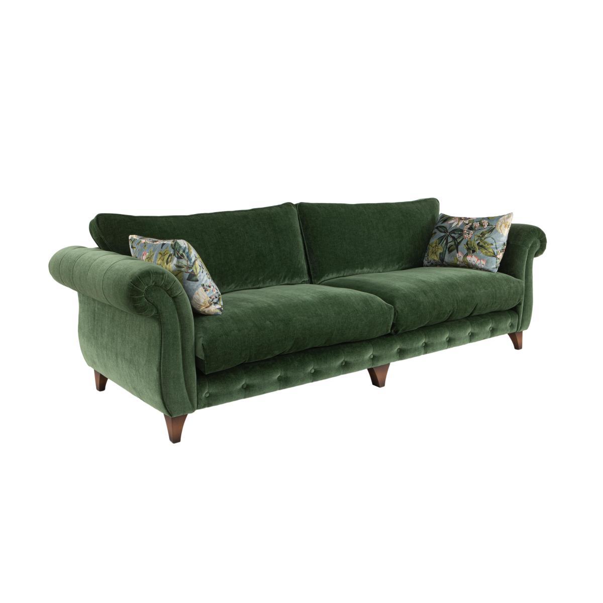 Boutique Palace Fabric Grande Classic Back Sofa - Grey – image 5