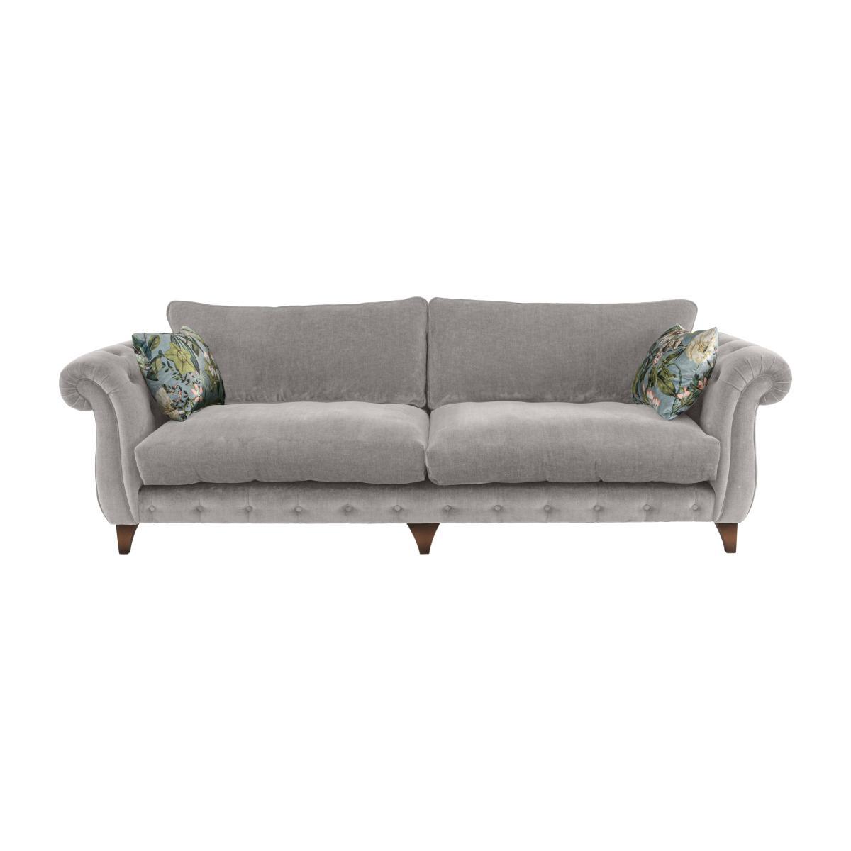 Boutique Palace Fabric Grande Classic Back Sofa - Grey – image 1
