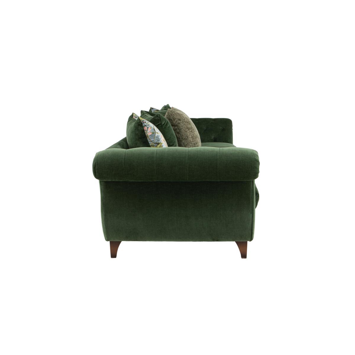 Boutique Palace Fabric 4 Seater Scatter Back Sofa - Blue – image 6