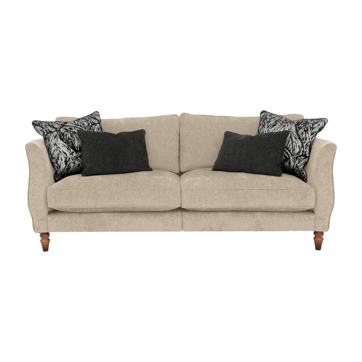 Boutique Chatterley 4 Seater Split Frame Sofa - Bolero Eggshell Walnut – image 1