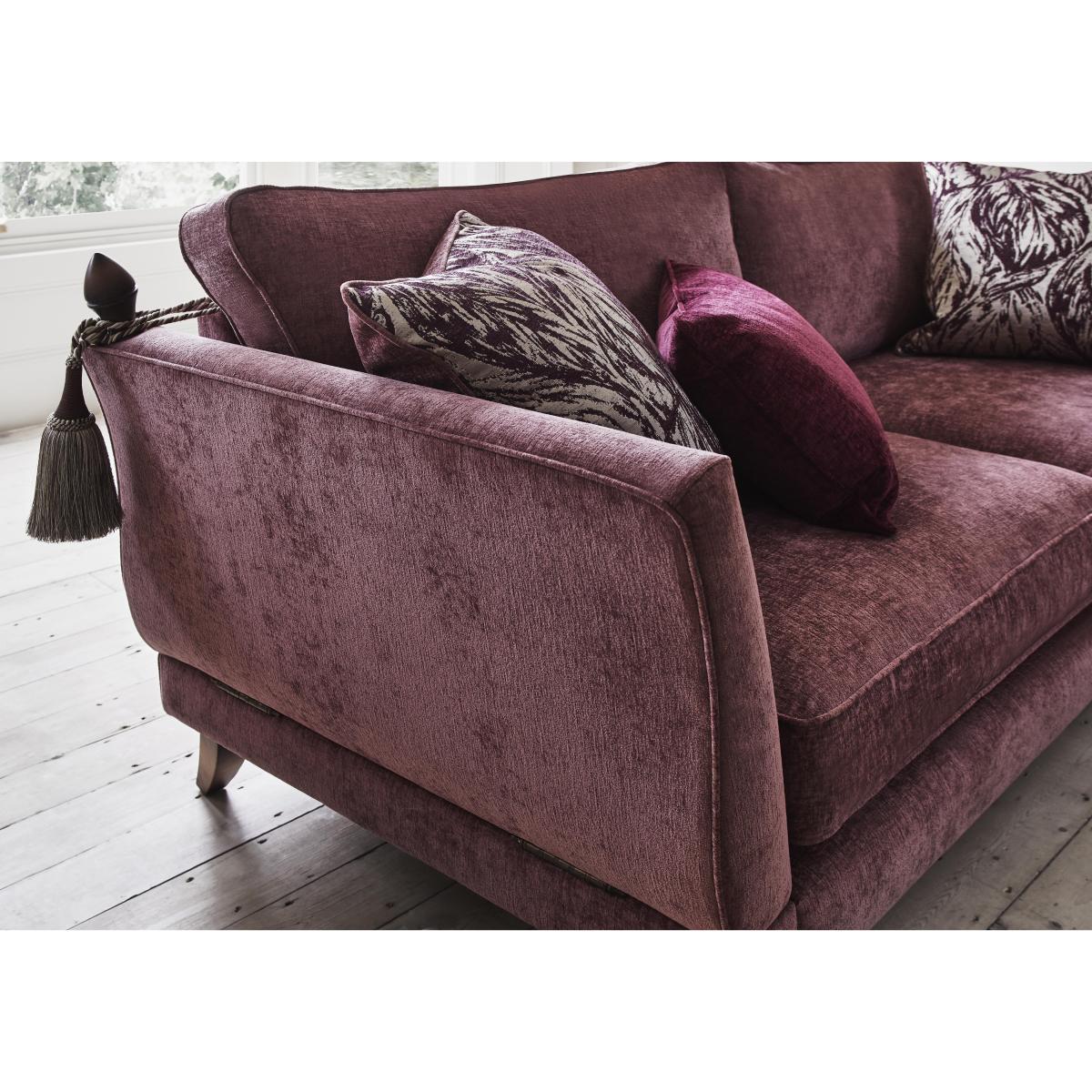 Boutique Chatterley 4 Seater Split Frame Sofa with Knole Arms - Bolero Quill Walnut – image 3