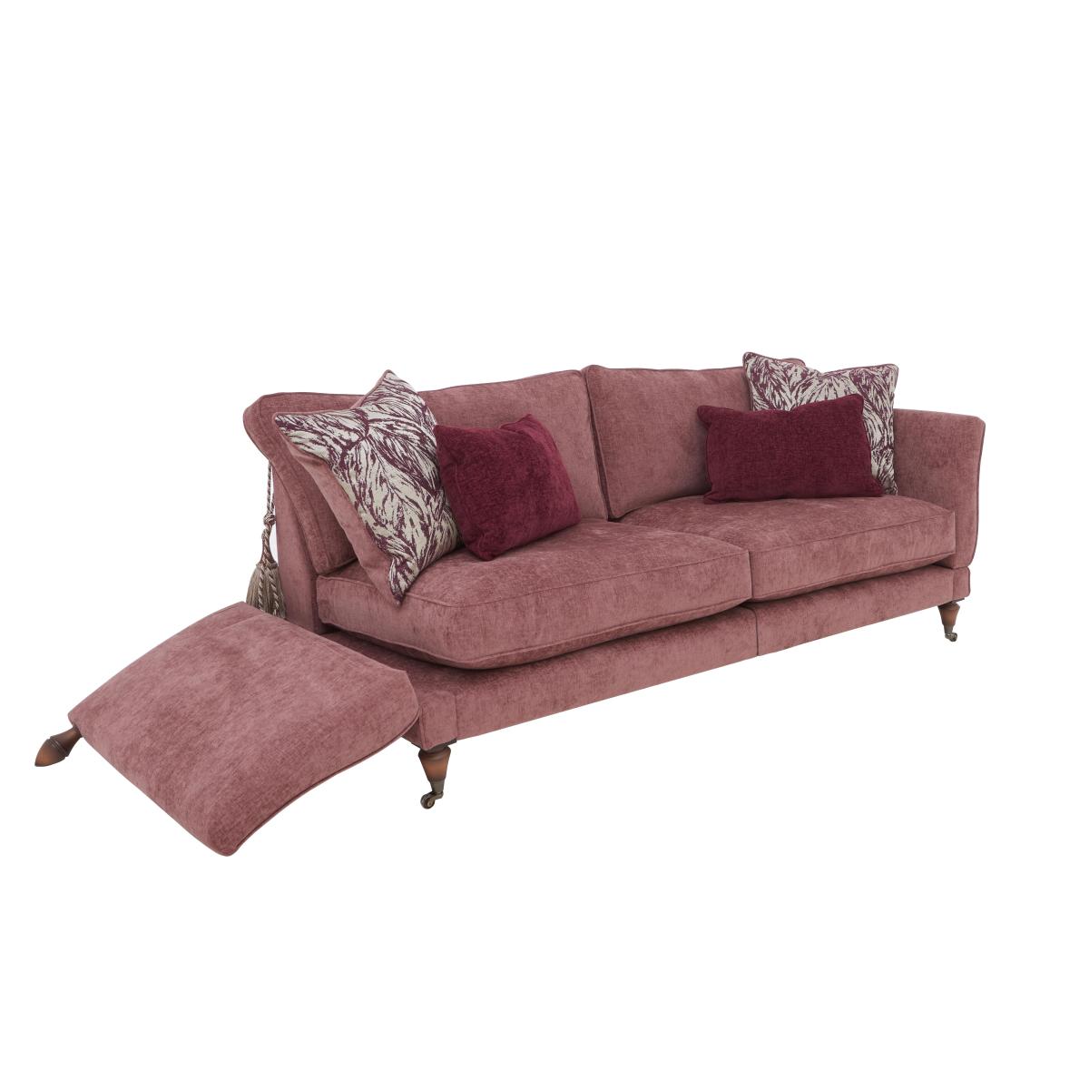 Boutique Chatterley 4 Seater Split Frame Sofa with Knole Arms - Bolero Quill Walnut – image 7
