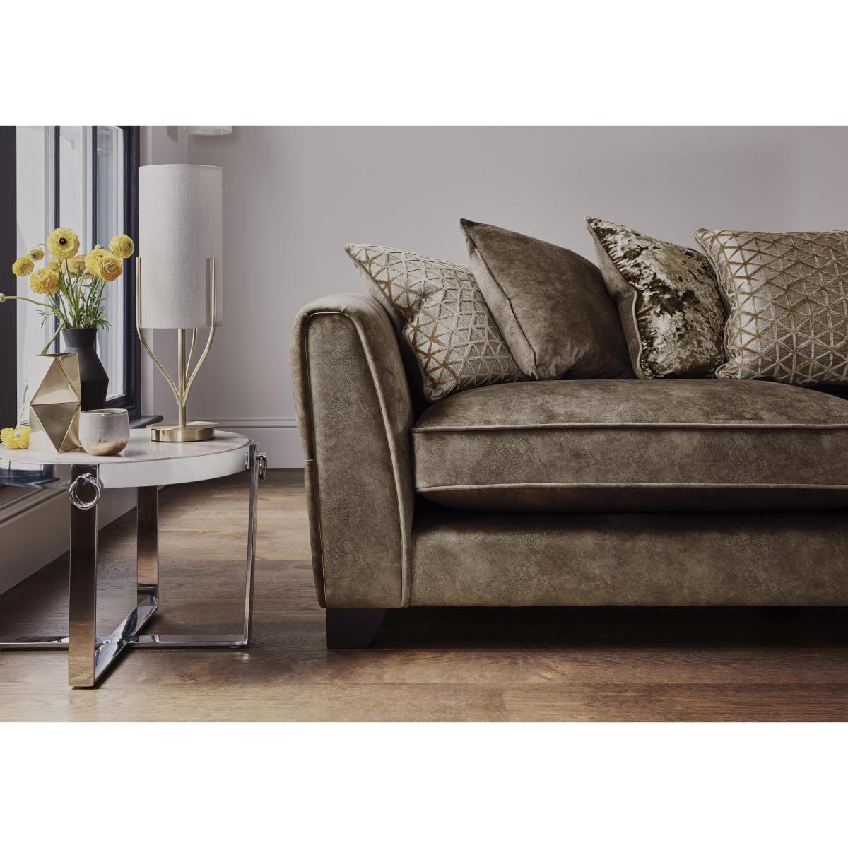 Ariana 4 Seater Fabric Pillow Back Sofa - Sage – image 4
