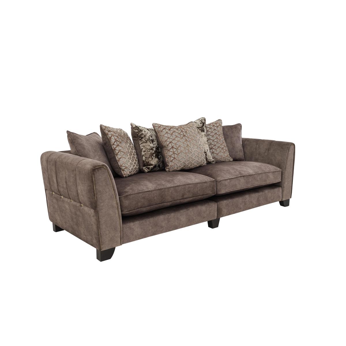 Ariana 4 Seater Fabric Pillow Back Sofa - Sage – image 7