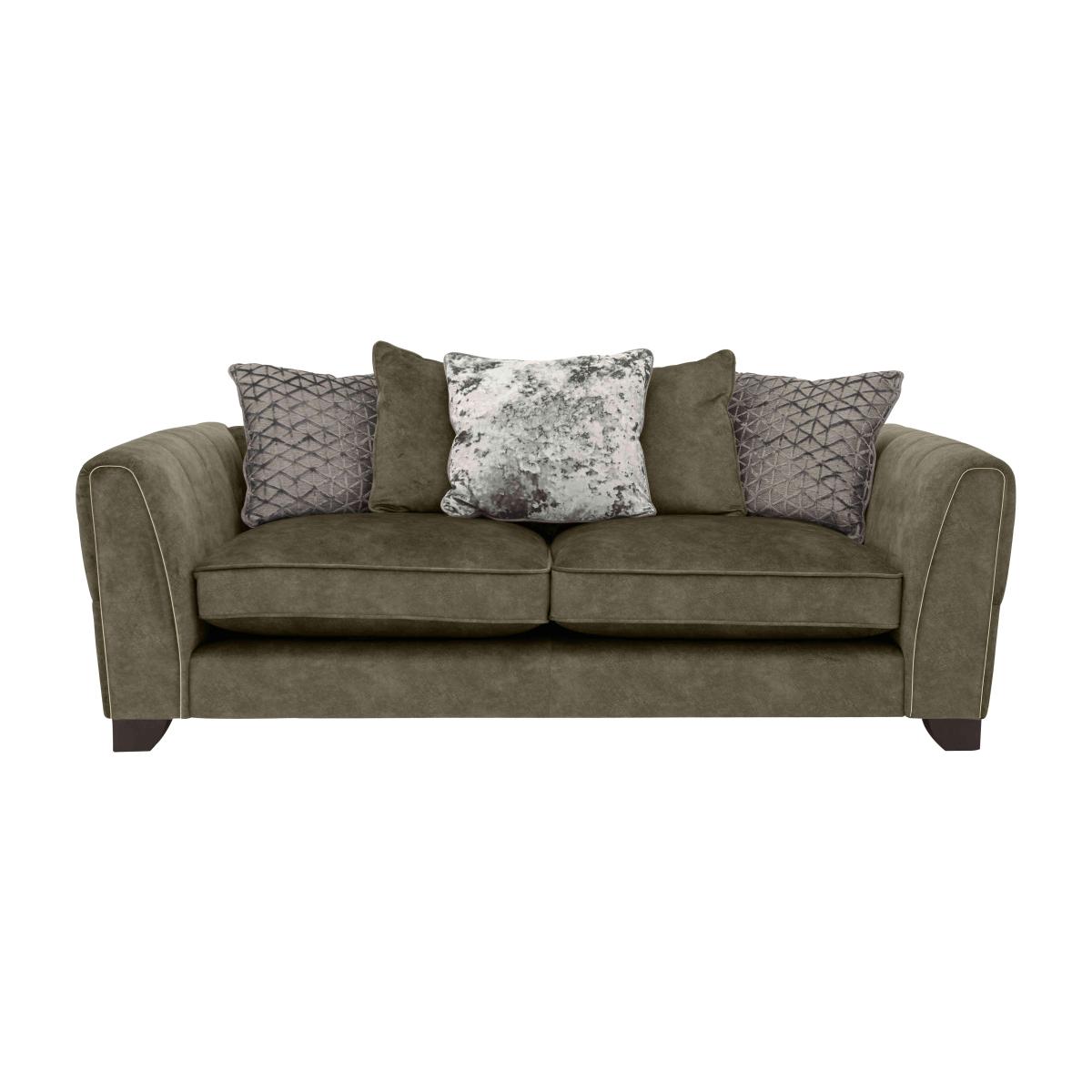 Ariana 4 Seater Fabric Pillow Back Sofa - Sage – image 1