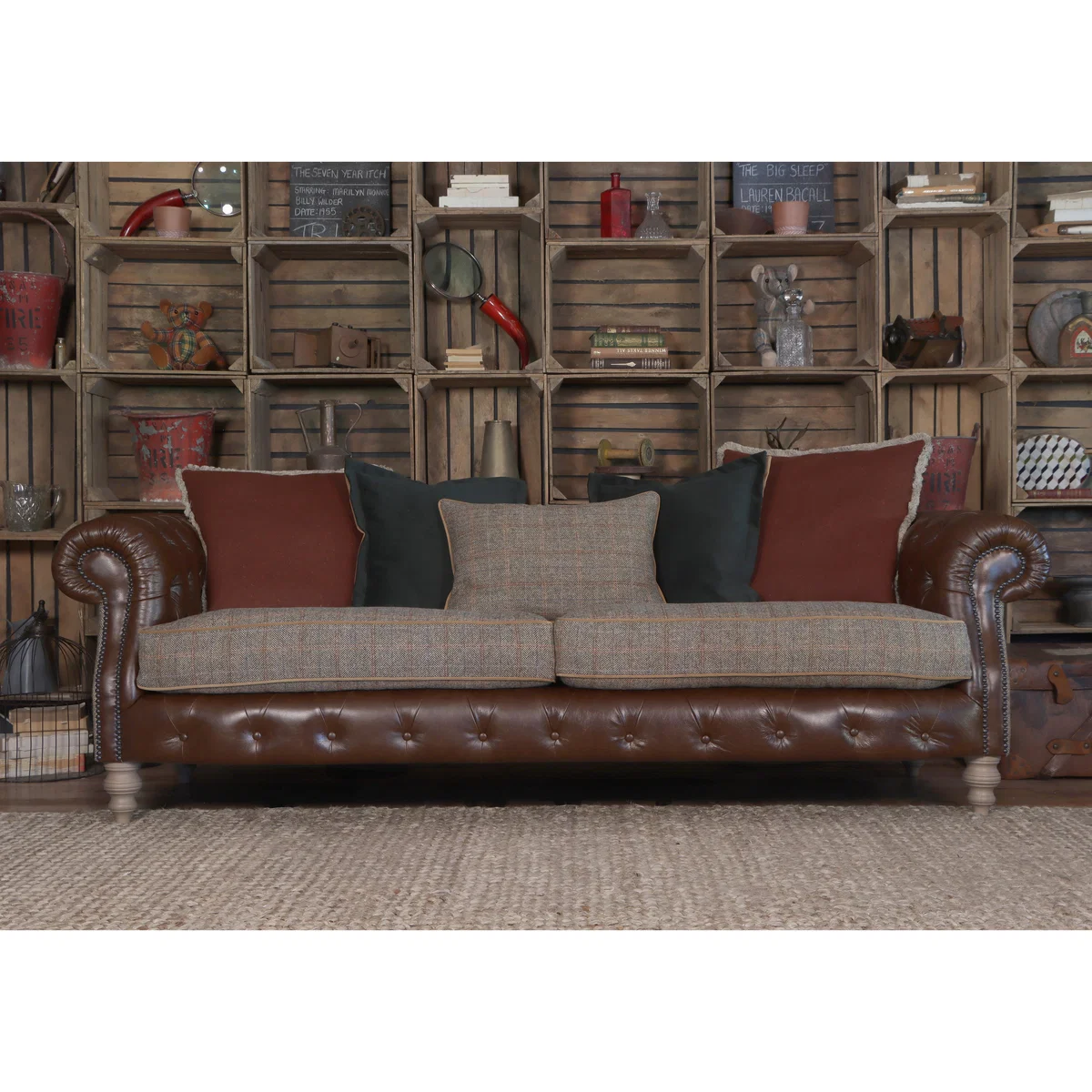 Tetrad - Balvenie 4 Seater Leather Scatterback Sofa – image 2