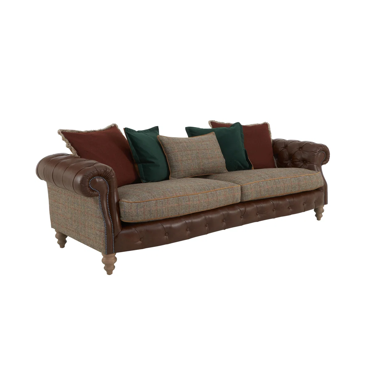 Tetrad - Balvenie 4 Seater Leather Scatterback Sofa – image 5