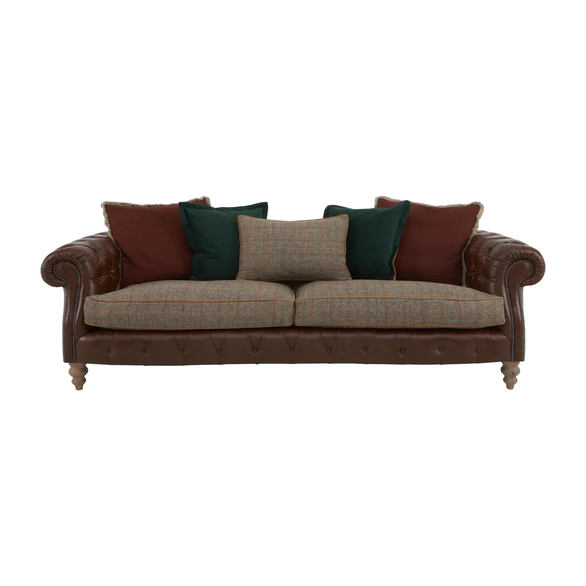 Tetrad - Balvenie 4 Seater Leather Scatterback Sofa – image 1