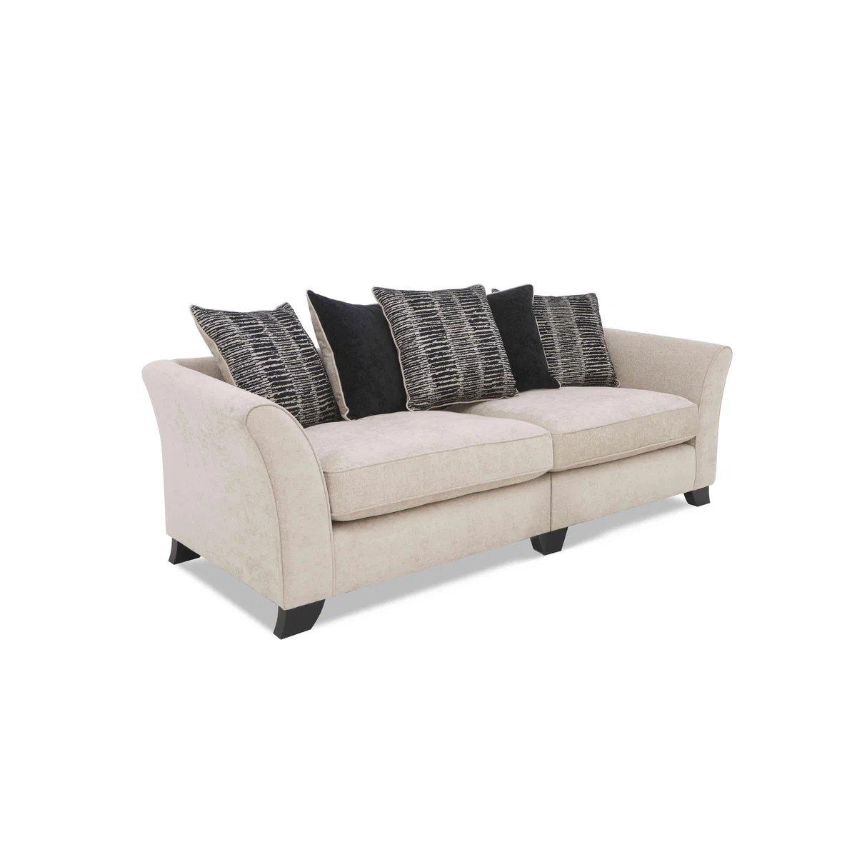 Stellar 4 Seater Split Frame Scatter Back Sofa - Berry – image 4