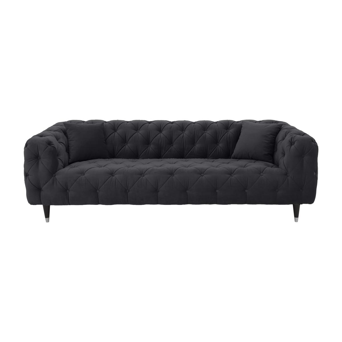 Cecilia Fabric 4 Seater Sofa - Grey – image 1