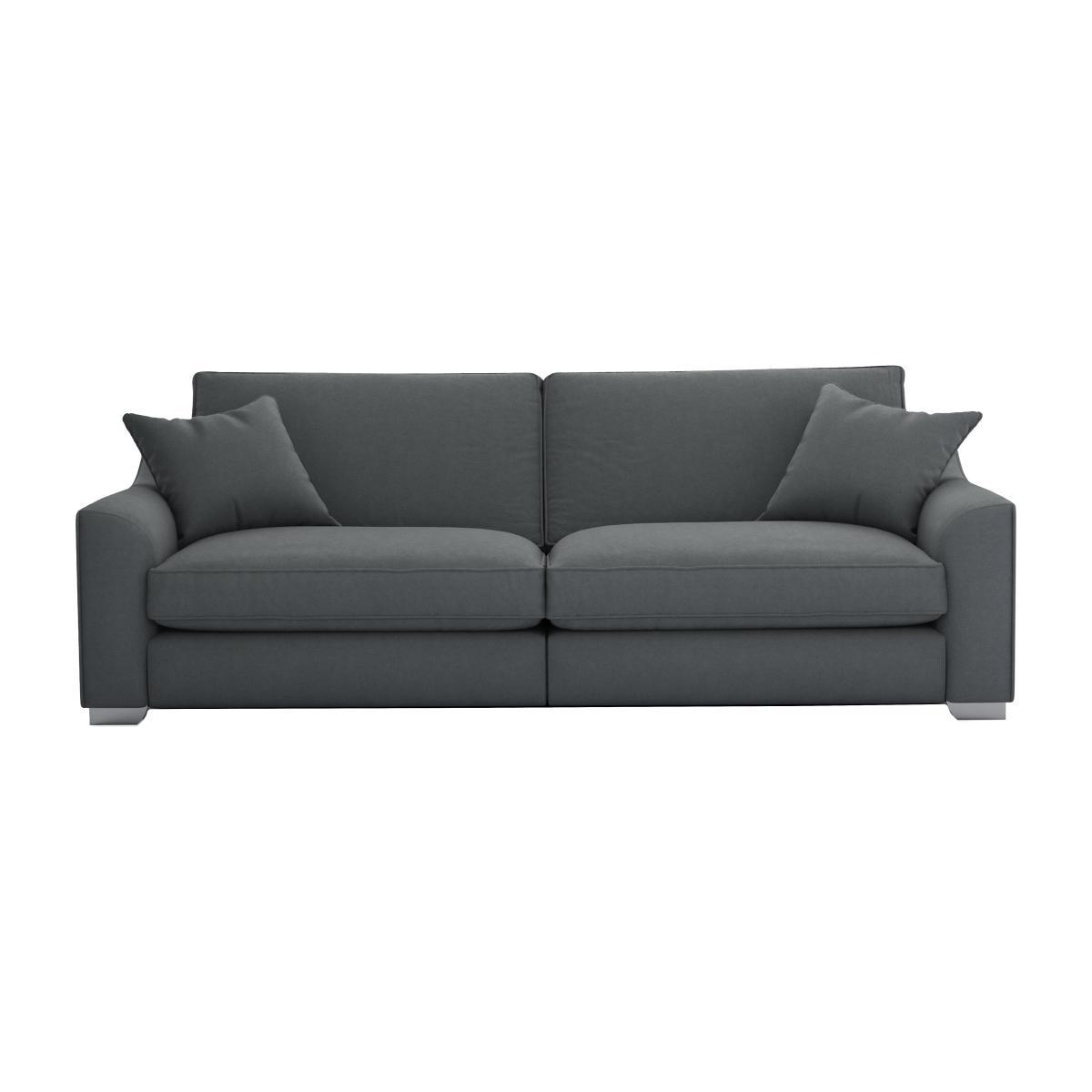 The Lounge Co. - Isobel 4 Seater Fabric Sofa - Grey – image 1