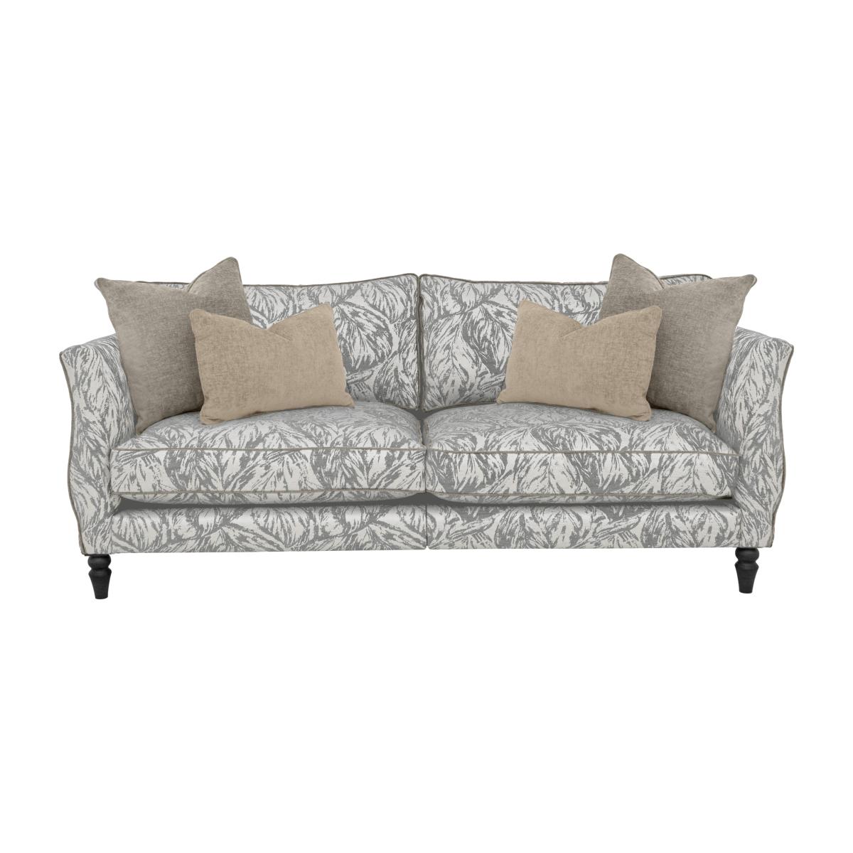 Boutique Chatterley 4 Seater Split Frame Sofa - Canopy Ivory with Ebony Feet – image 1