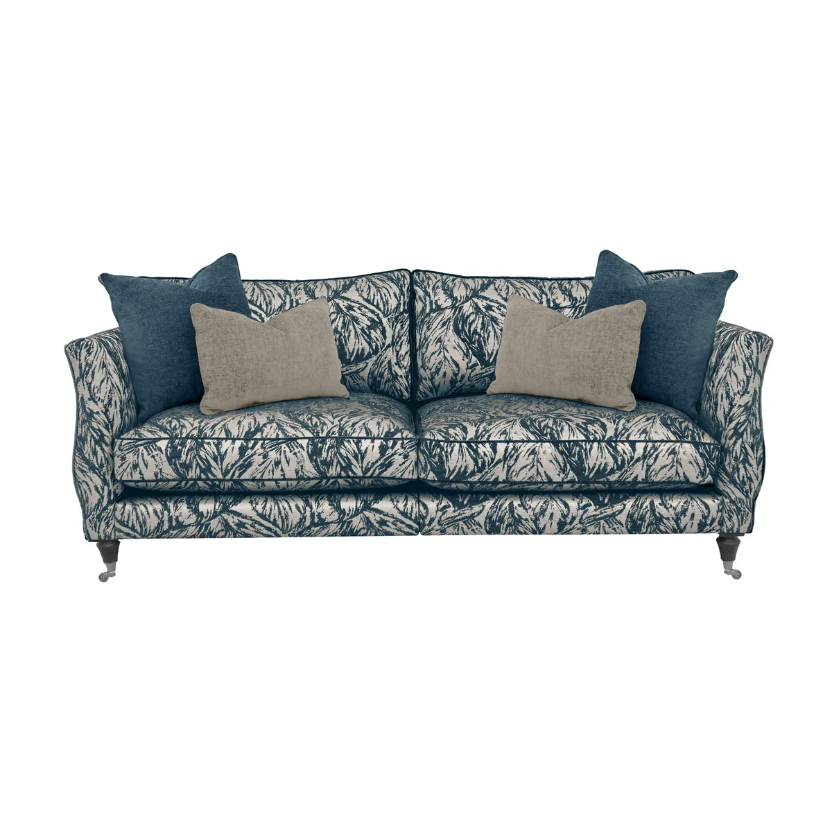 Boutique Chatterley 4 Seater Split Frame Sofa - Canopy Spruce with Ebony Castors – image 1