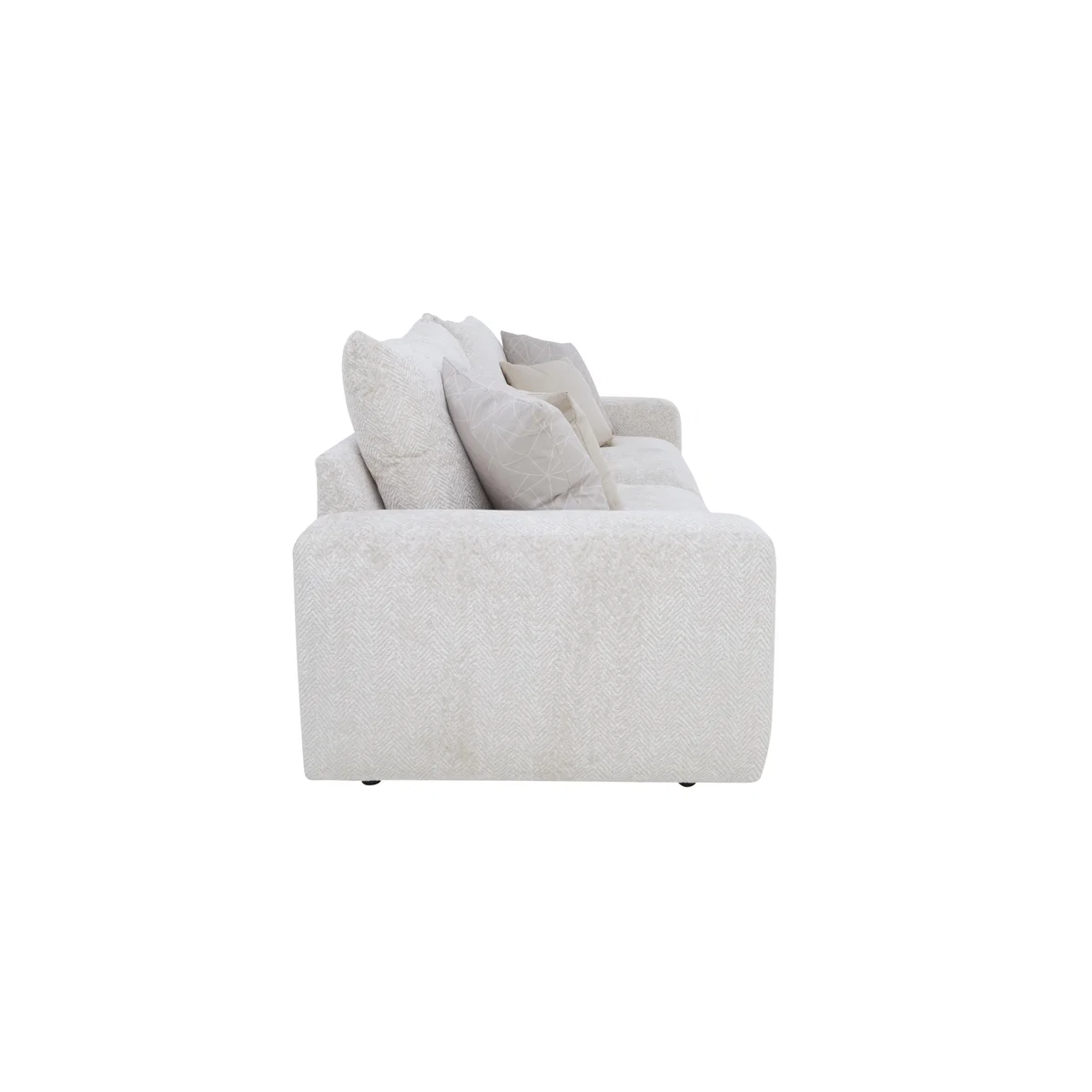 Boutique Pandora 4 Seater Split Frame Fibre Fill Sofa - Denby Silver – image 6