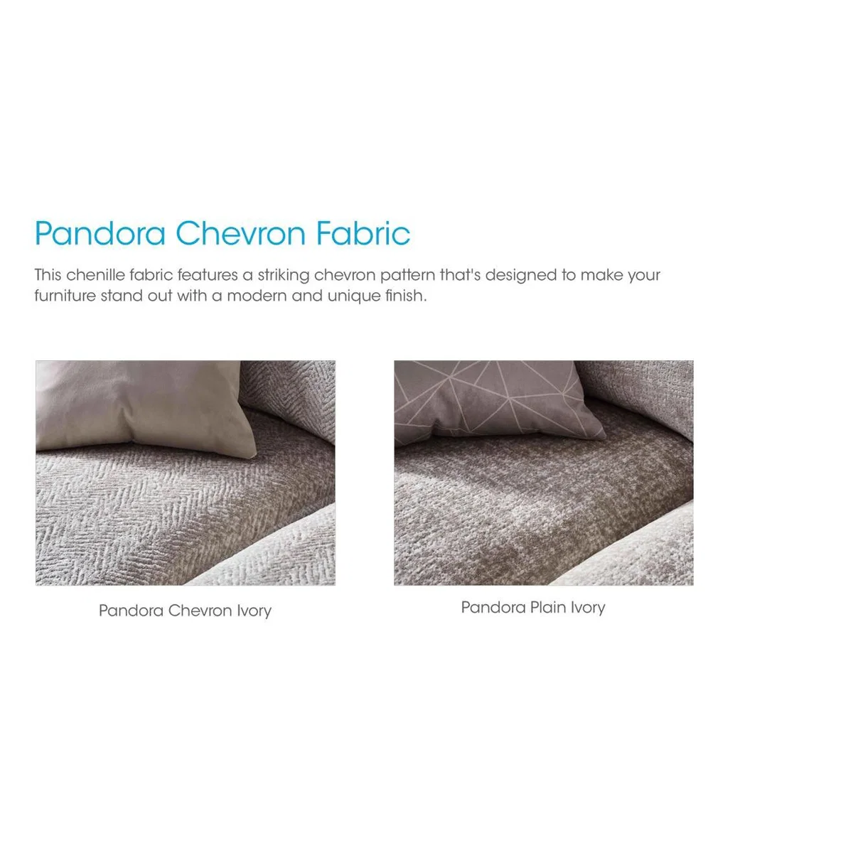 Boutique Pandora 4 Seater Split Frame Fibre Fill Sofa - Denby Silver – image 7