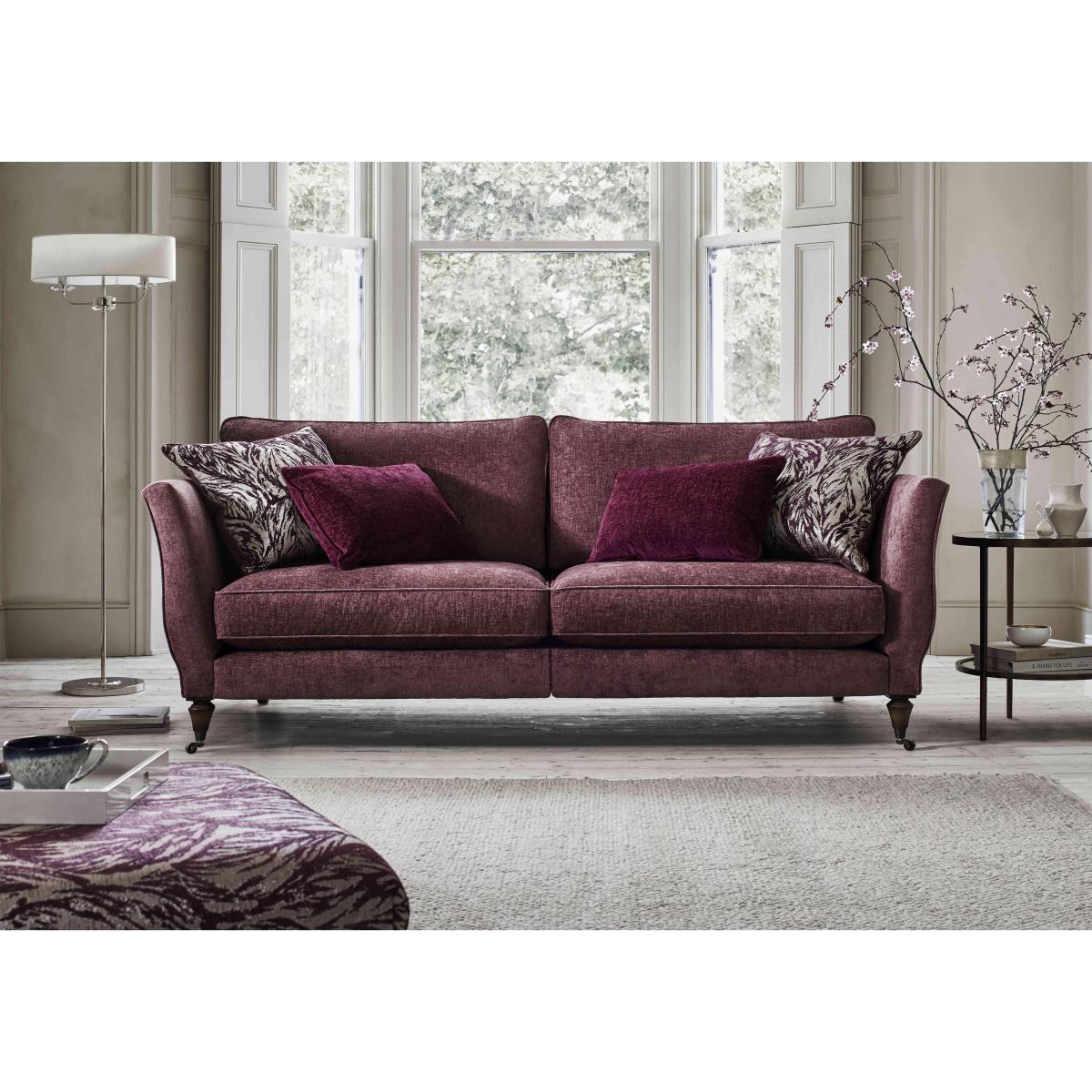 Boutique Chatterley 4 Seater Split Frame Sofa - Bolero Quill with Ebony Feet – image 2