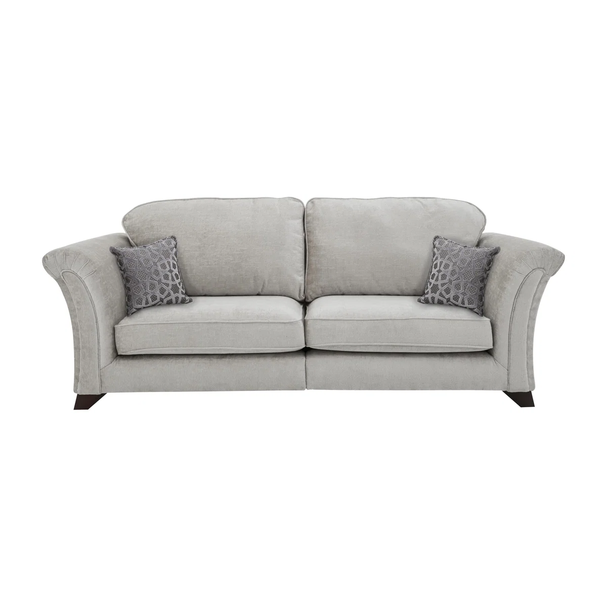 Holly 4 Seater Fabric Split Classic Back Sofa Without Studs
