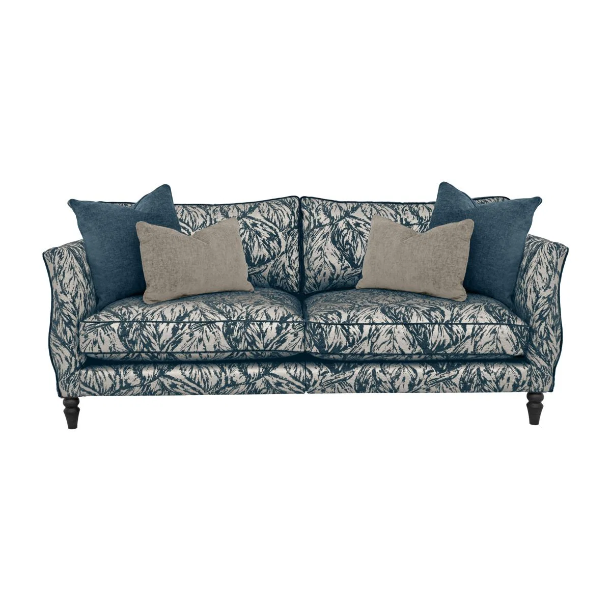 Boutique Chatterley 4 Seater Split Frame Sofa - Canopy Spruce with Ebony Feet – image 1