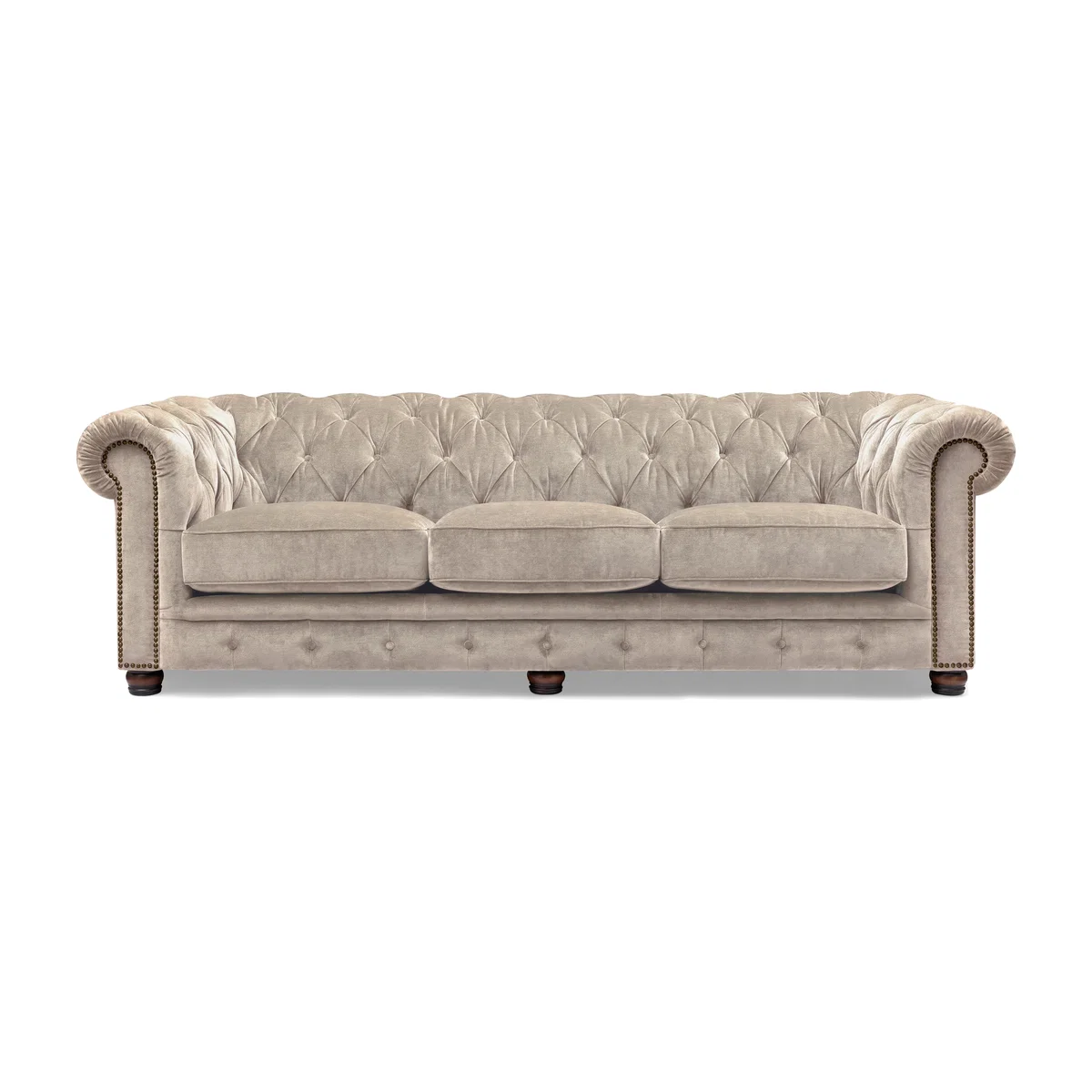 At The Helm - Shackleton 4 Seater Fabric Chesterfield Sofa – image 1
