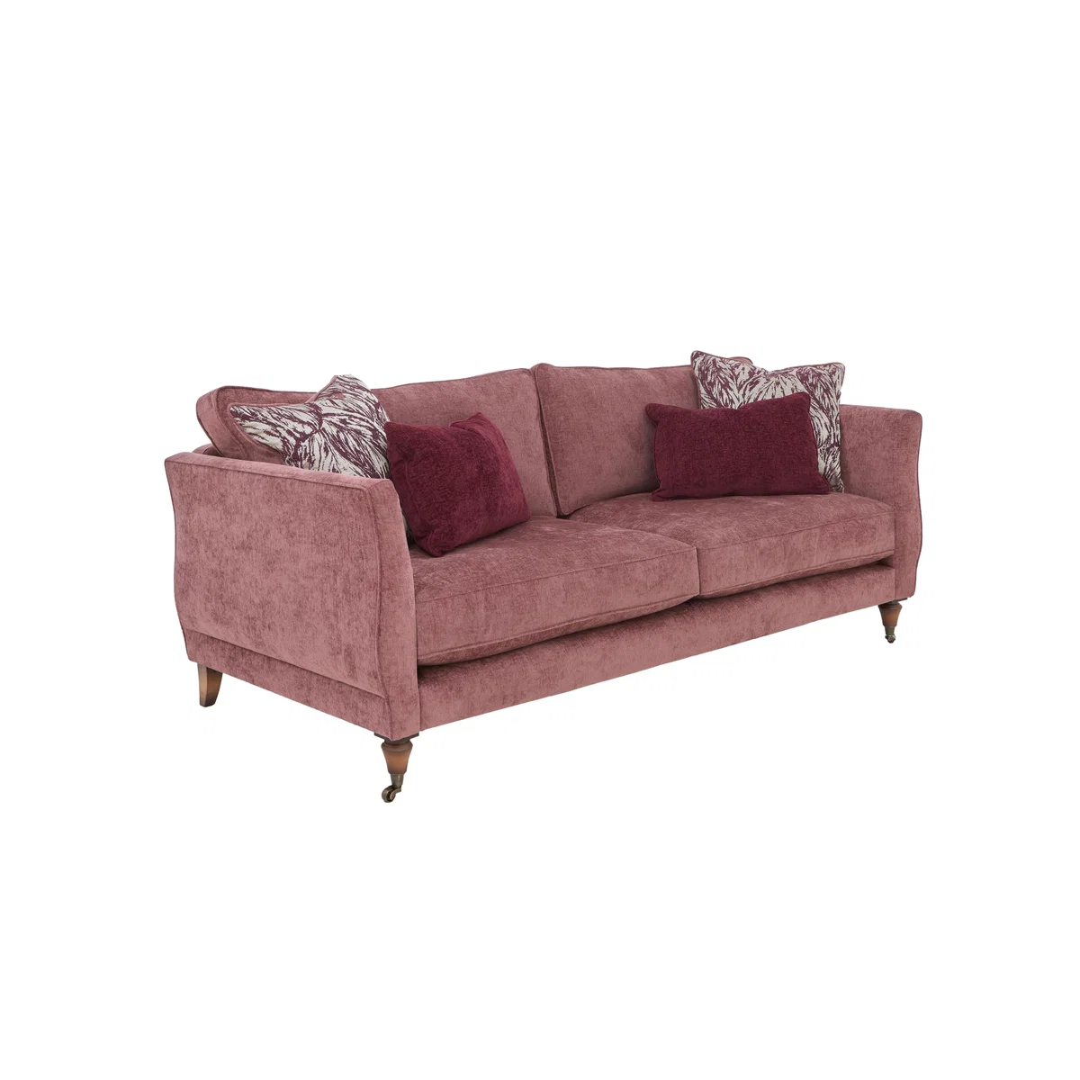 Boutique Chatterley 4 Seater Sofa - Bolero Ebony with Walnut Castors – image 6