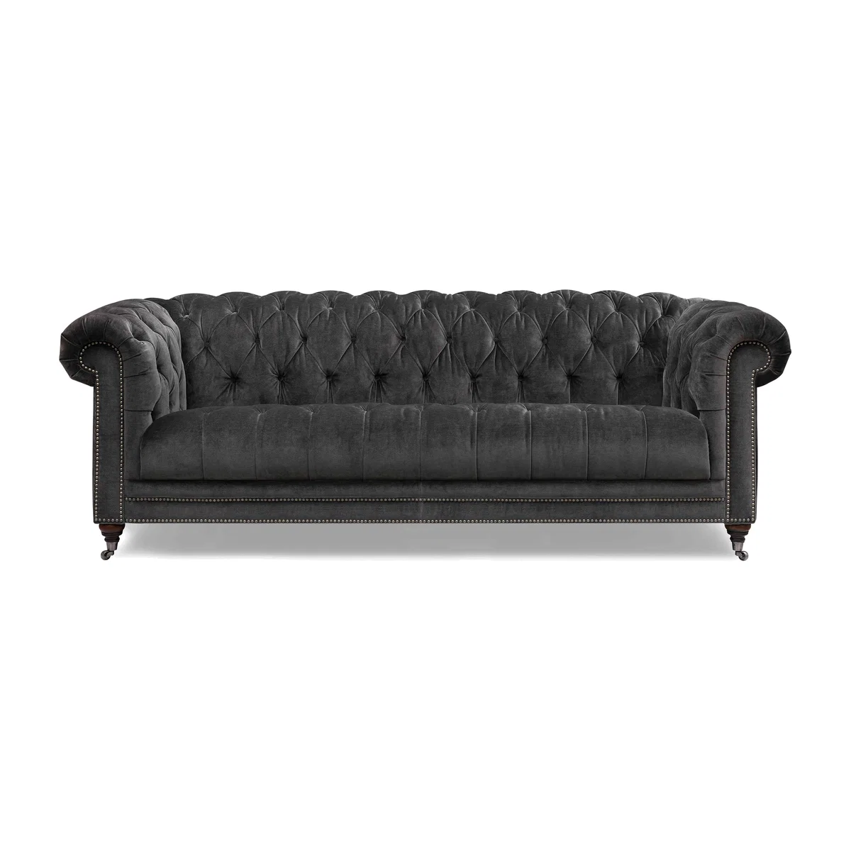 At The Helm - Walter 4 Seater Fabric Chesterfield Sofa with USB-C – image 1