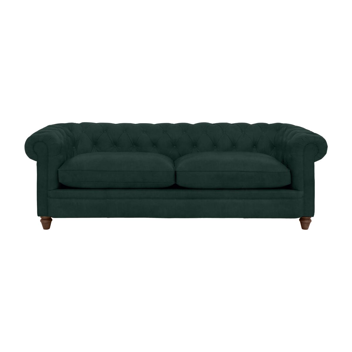 Alexander and James - Chesterfield Collection Ralph 4 Seater Fabric Sofa - Honeycreeper - Dark Feet