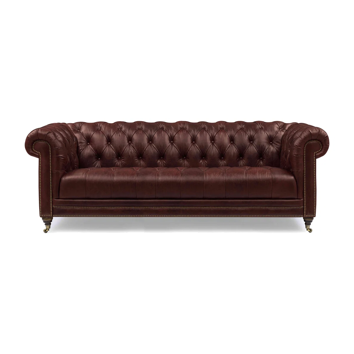 At The Helm - Walter 4 Seater Leather Chesterfield Sofa – image 1