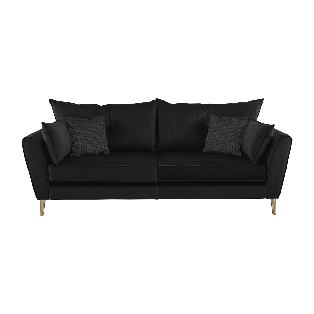 Celestia 4 Seater Fabric Sofa - Black – image 1