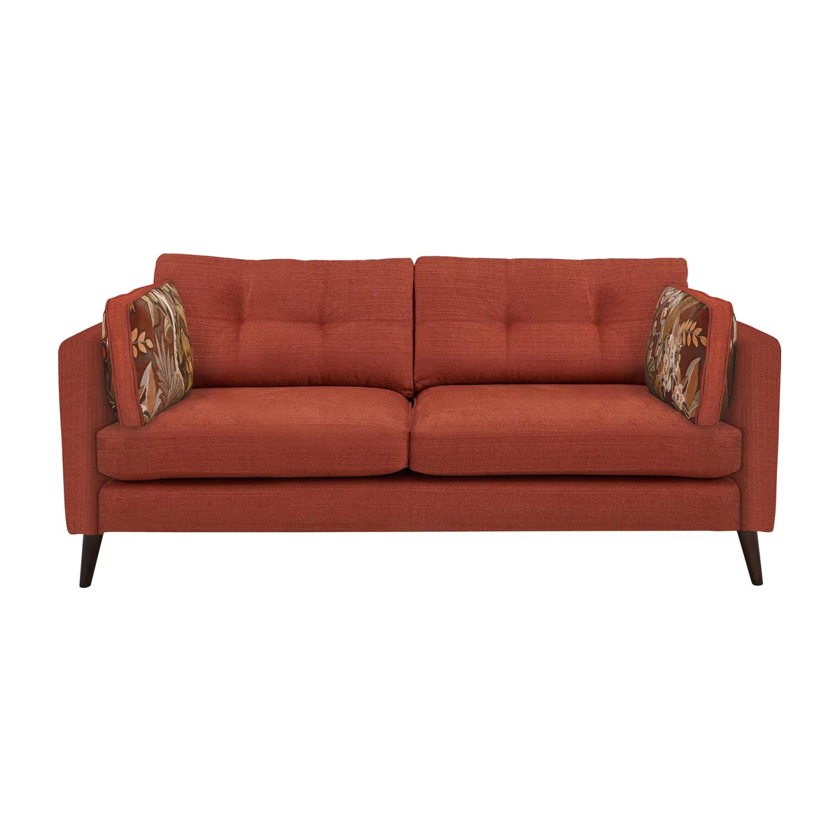 The Botanical Collection Verdosa 4 Seater Fabric Patterned Sofa - Red – image 1