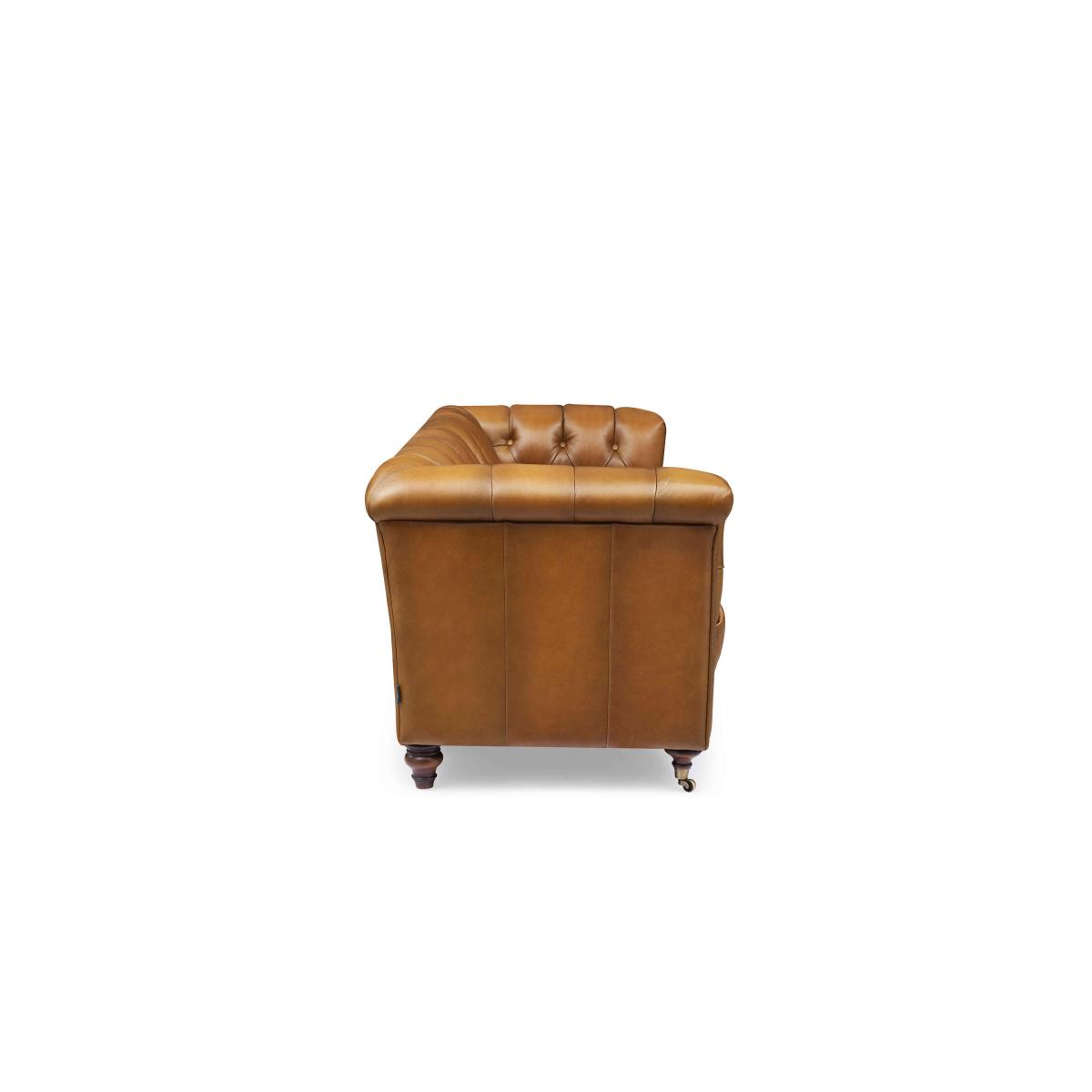 At The Helm - Wallace 4 Seater Leather Chesterfield Sofa – image 7