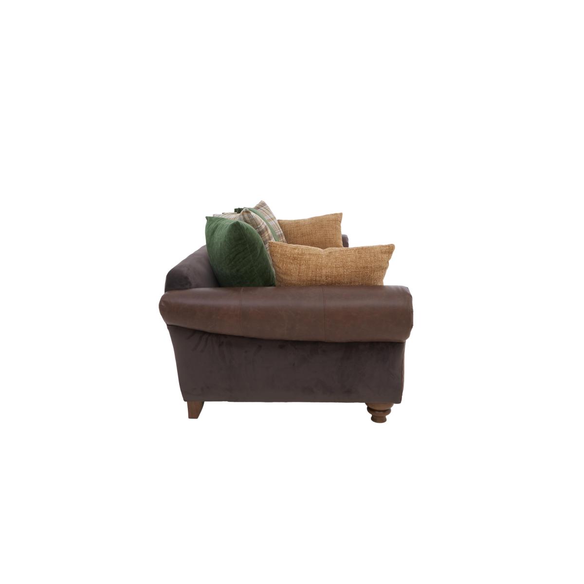 Alexander and James - Lincoln Grande Split Frame Scatter Back Sofa - Brown – image 8