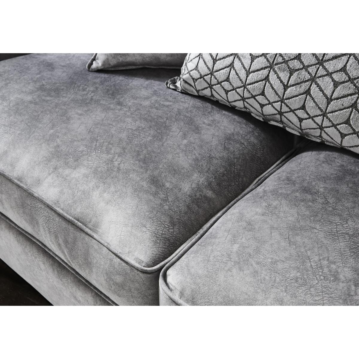 Amora 4 Seater Fabric Pillow Back Sofa – image 4