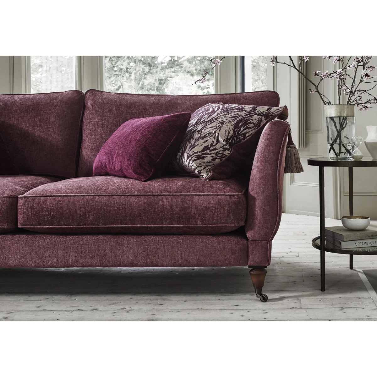 Boutique Chatterley 4 Seater Sofa with Knole Arms - Bolero Quill Walnut – image 3