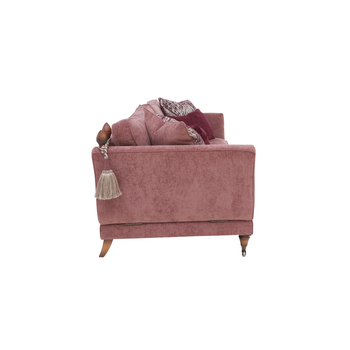Boutique Chatterley 4 Seater Split Frame Sofa with Knole Arms - Bolero Midnight with Walnut Feet – image 8
