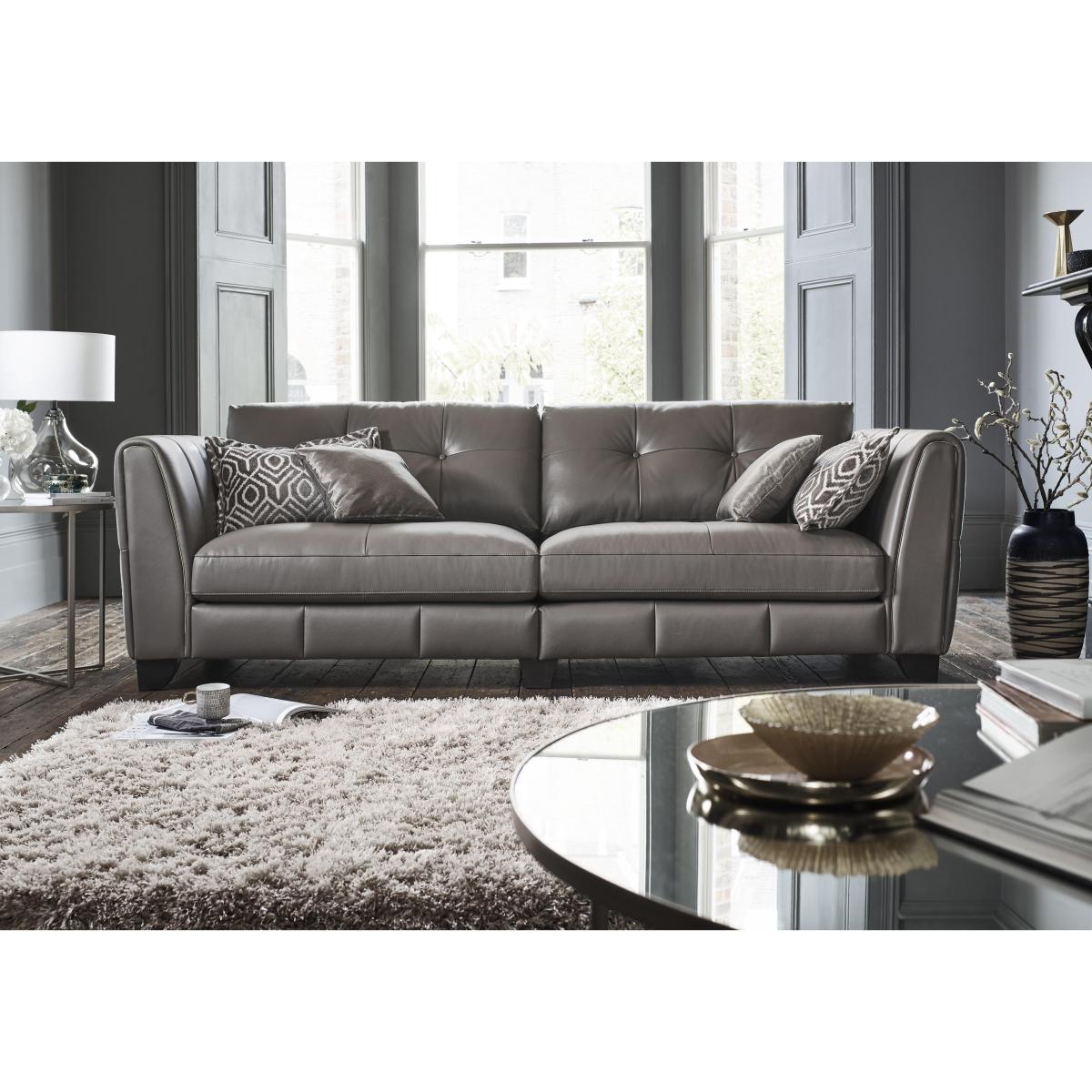 Allegra 4 Seater Split Leather Sofa – image 2