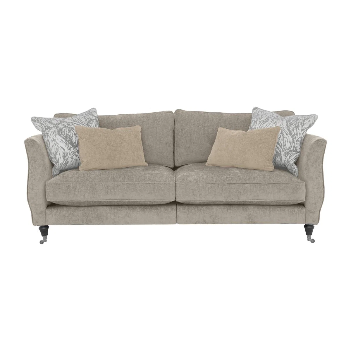 Boutique Chatterley 4 Seater Split Frame Sofa - Bolero Quill with Ebony Castors – image 1